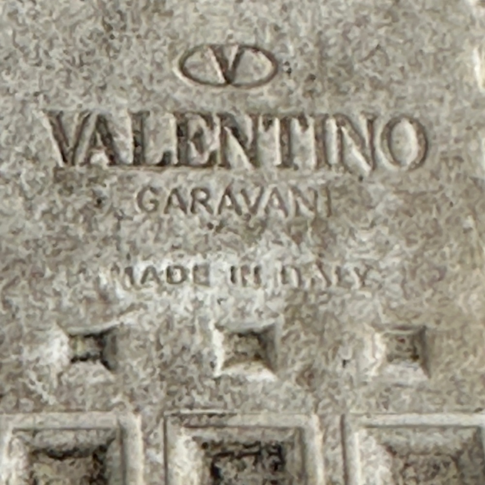 Valentino Garavani White & Gold Rockstud Sneakers Made in Italy - Picture 9 of 16